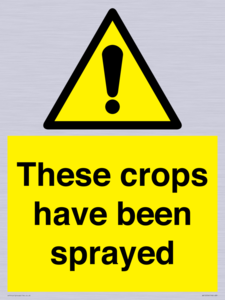 These crops have been sprayed
